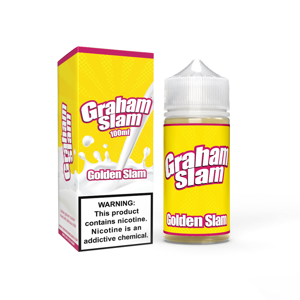 Graham Slam Series E-Liquid 100mL Original Golden Slam with packaging