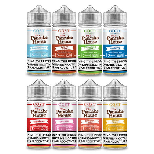 Pancake House Series E-Liquid 100mL (Freebase) | Group Photo