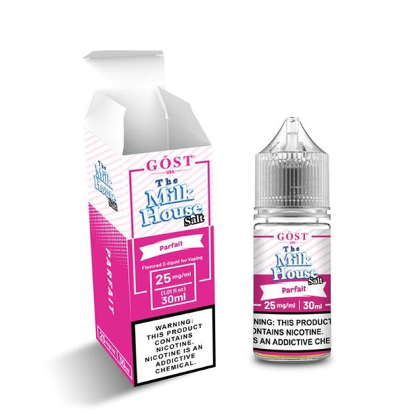 The Milk House Salt Series E-Liquid 30mL (Salt Nic) Parfait with packaging