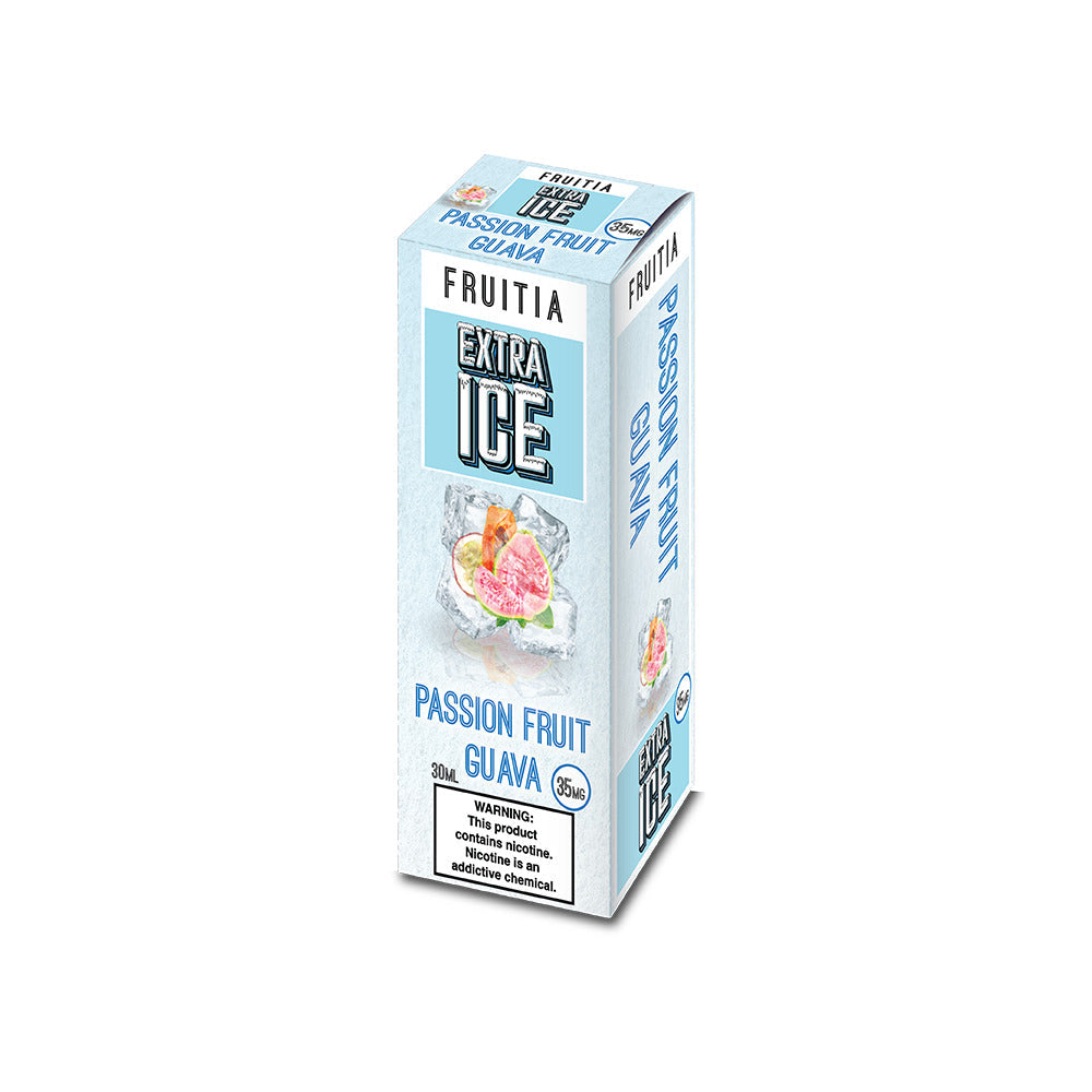 Fruitia Extra Ice Salt Series E-Liquid 30mL (Salt Nic) | Passion Fruit Guava with packaging