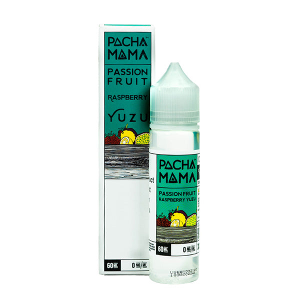 Pachamama TFN Series E-Liquid 6mg | 60mL (Freebase) Passionfruit Raspberry Yuzu with Packaging