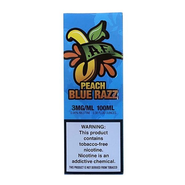 Juicy AF TFN Series E-Liquid 100mL (Freebase) | 3mg Peach Blue Razz with Packaging