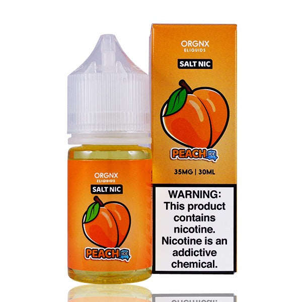 ORGNX Salt Series E-Liquid 35mg | 30mL (Salt Nic) Peach Ice With Packaging