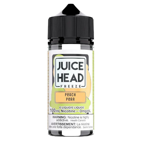 Juice Head Series E-Liquid 0mg | 100mL (Freebase) Peach Pear Freeze with Packaging