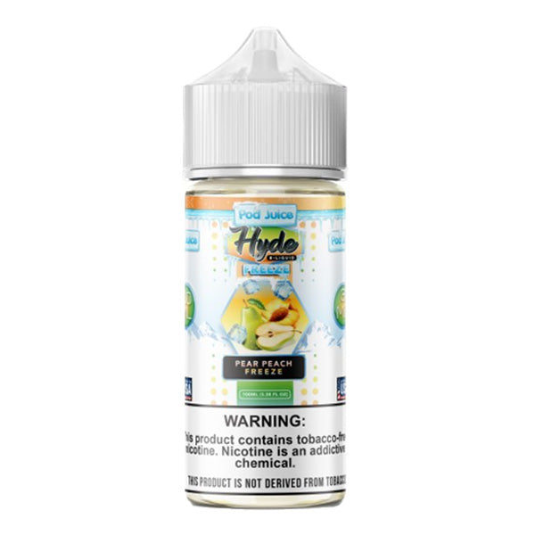 Pod Juice TFN Hyde Series E-Liquid 0mg | 100mL (Freebase) Pear Peach Freeze