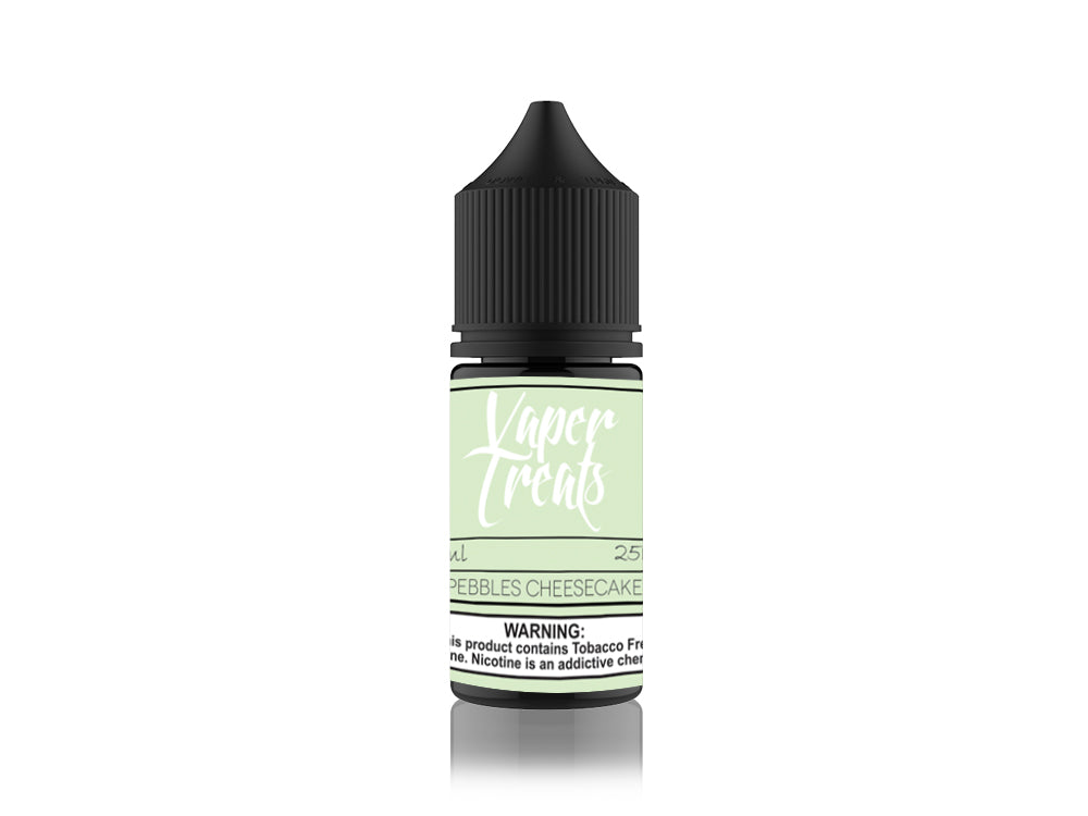 Vaper Treats Salt Series E-Liquid 30mL | 25mg Peebles Cheesecake Bottle