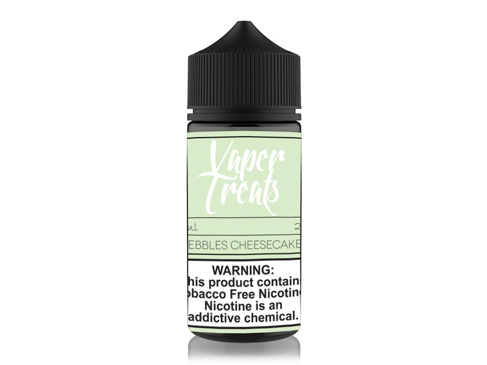 Vaper Treats Series E-Liquid 100mL | 0mg Peebles Cheesecake Bottle