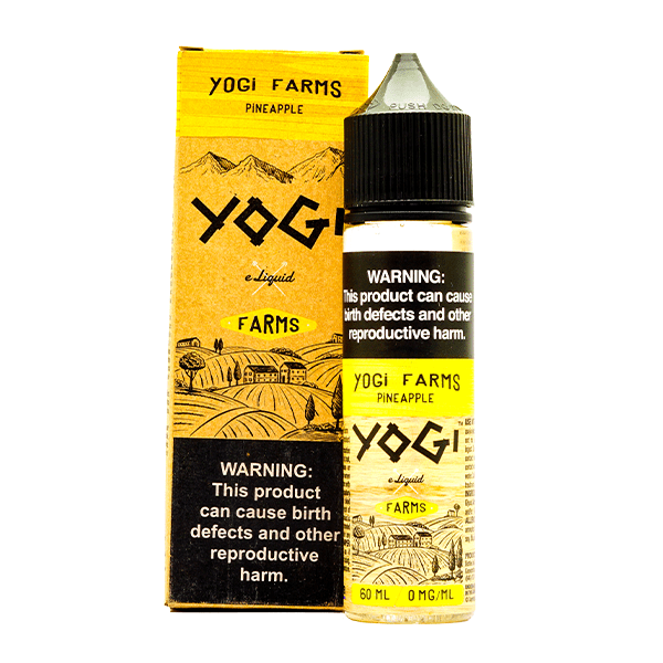 Yogi E-Liquid 60mL | 0mg (Original & Farms Series) Pineapple with Packaging