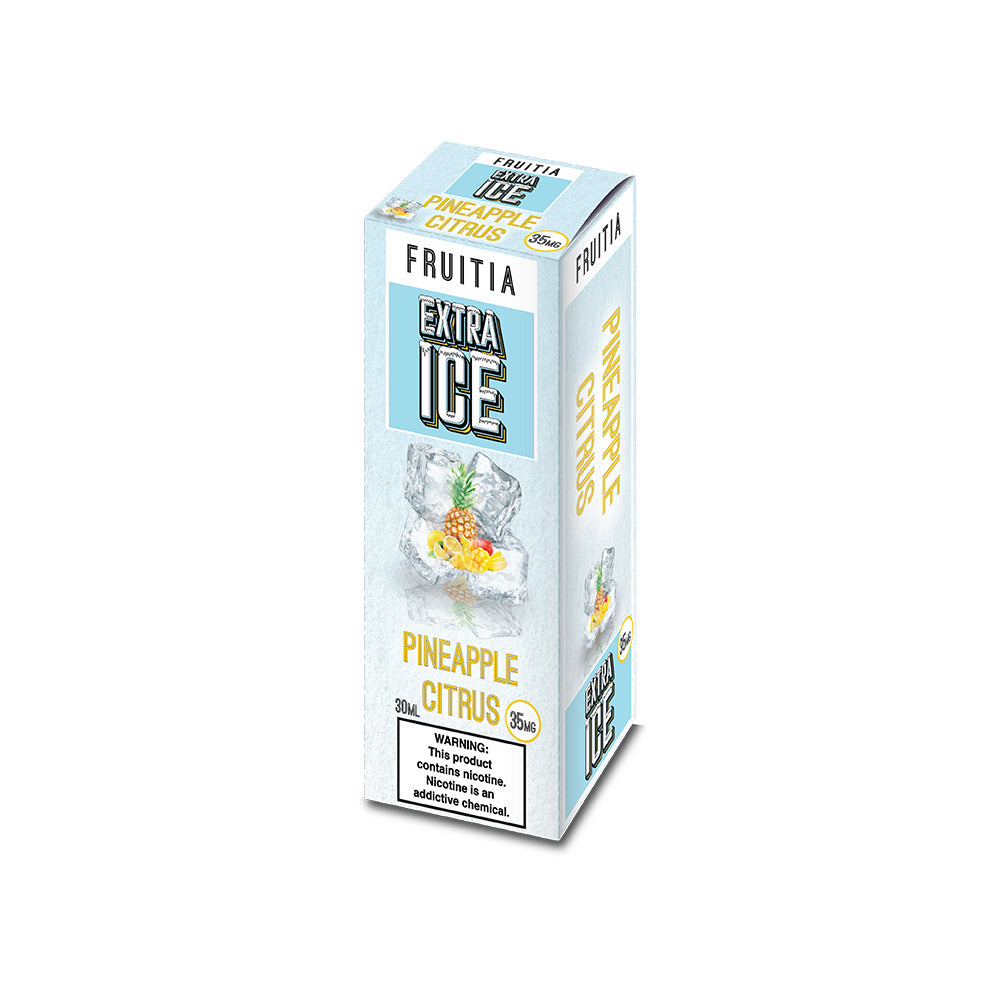 Fruitia Extra Ice Salt Series E-Liquid 30mL (Salt Nic) | Pineapple Citrus with packaging