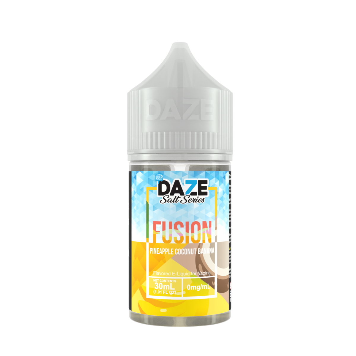 7Daze Fusion Salt Series E-Liquid 30mL (Salt Nic) | 30mg Pineapple Coconut Banana Iced