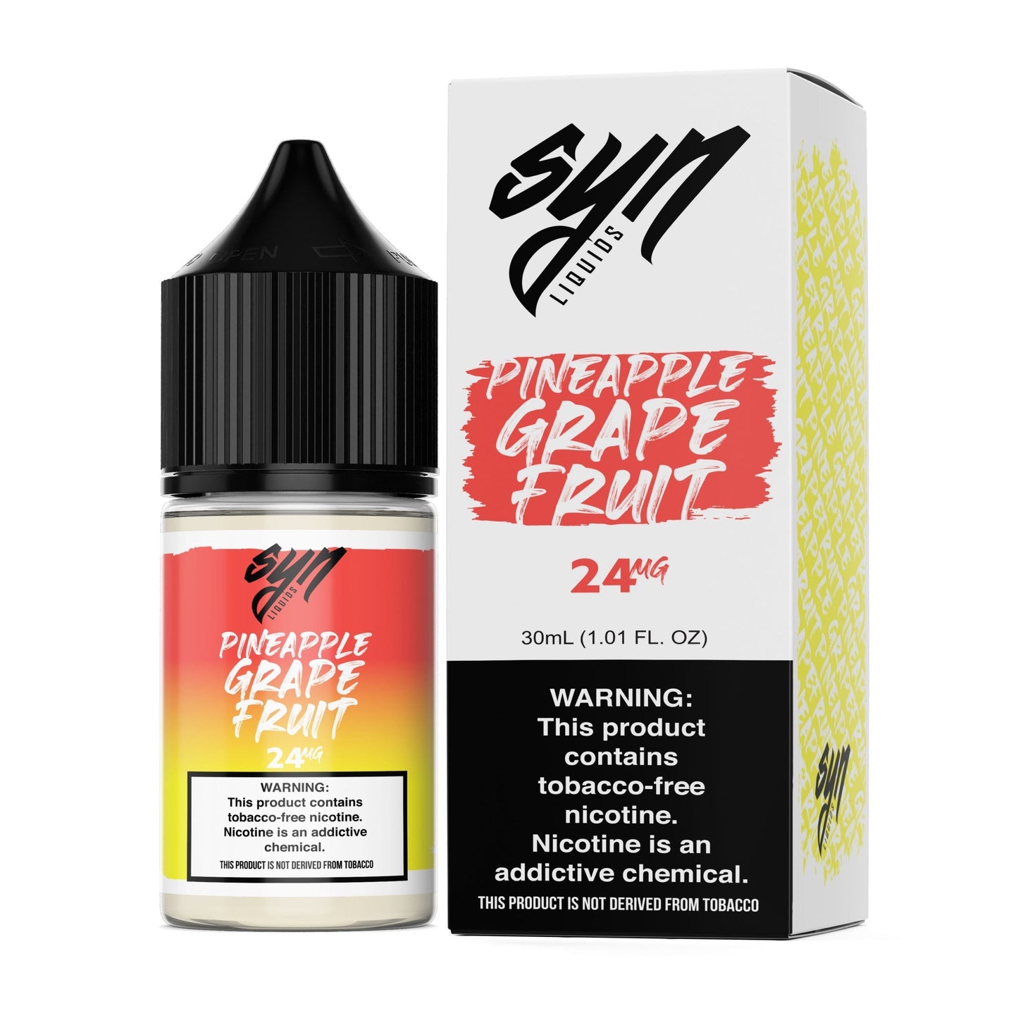 Syn Liquids Salt Series E-Liquid 30mL Pineapple Grapefruit with packaging