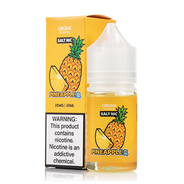 ORGNX Salt Series E-Liquid 35mg | 30mL (Salt Nic) Pineapple Ice With Packaging