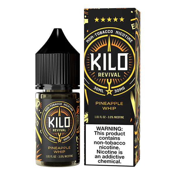 Kilo Revival TFN Salt Series E-Liquid 30mL Pineapple Whip with packaging