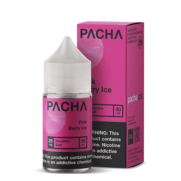 Pachamama TFN Salt Series E-Liquid 25mg | 30mL (Salt Nic) Pink Berry Ice with Packaging