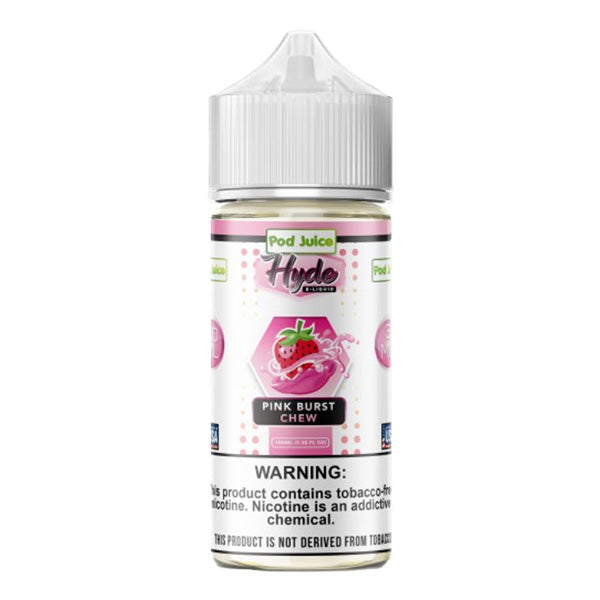 Pod Juice TFN Hyde Series E-Liquid 0mg | 100mL (Freebase) Pink Burst Chew