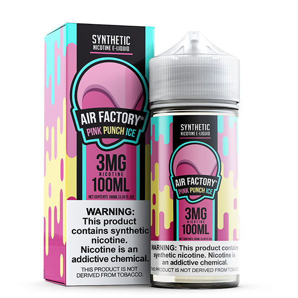 Air Factory TFN Series E-Liquid 100mL (Freebase) |  Pink Punch Ice with packaging