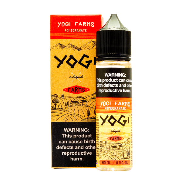 Yogi E-Liquid 60mL | 0mg (Original & Farms Series) Pomegranate with Packaging