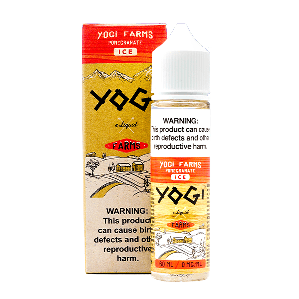 Yogi E-Liquid 60mL | 0mg (Original & Farms Series) Pomegranate Ice with Packaging