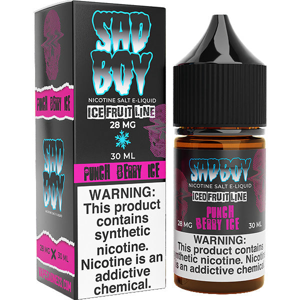 Sadboy Salt Series E-Liquid 30mL (Salt Nic) | 28mg Punch Berry Ice with packaging