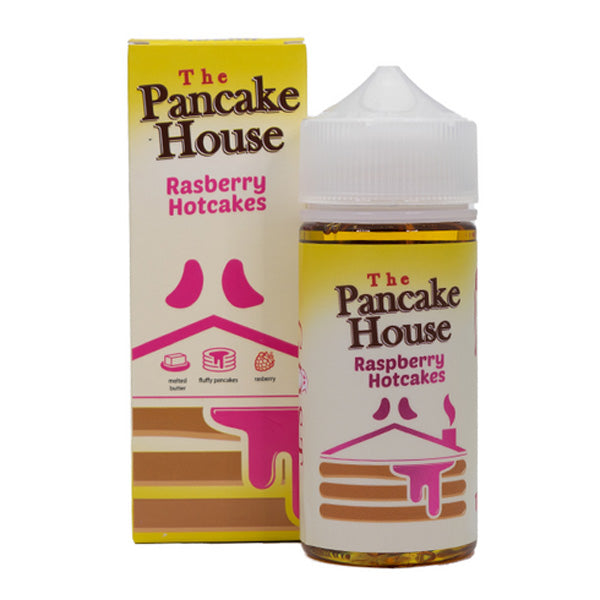 Pancake House Series E-Liquid 100mL (Freebase) Raspberry Hotcakes with packaging