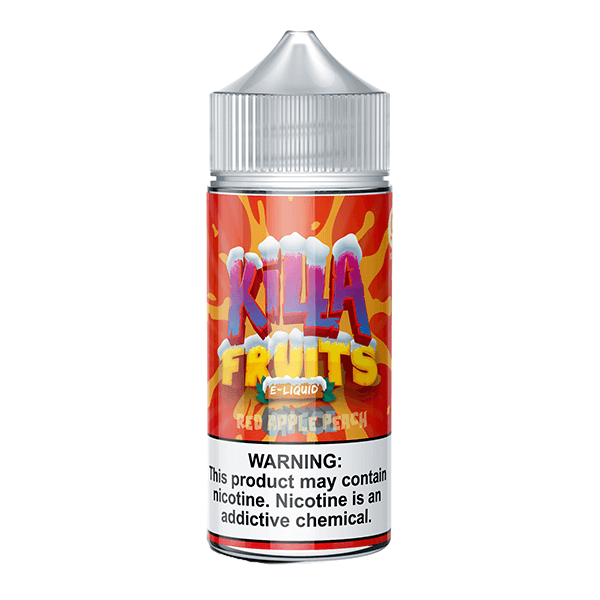 Killa Fruits Series E-Liquid 100mL (Freebase) | Red Apple Peach on Ice