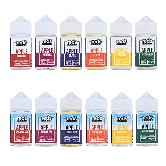 Reds Apple Series E-Liquid 60mL (Freebase) Group Photo