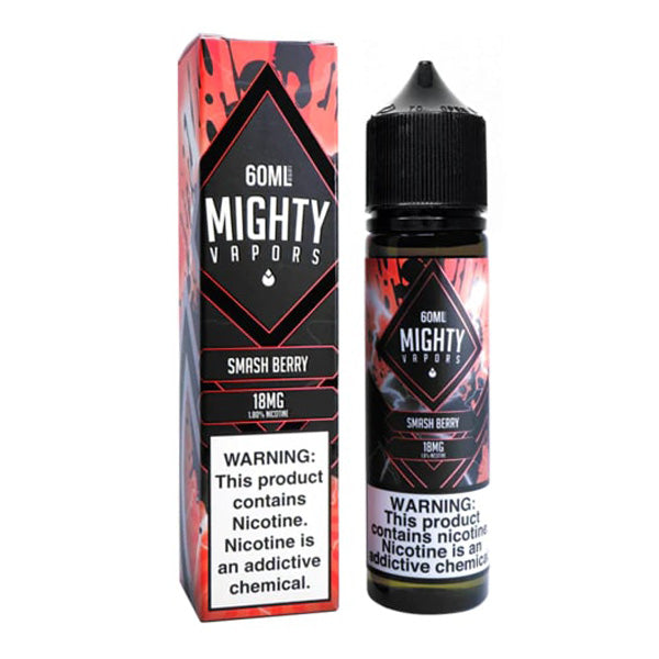 Mighty Vapors Series E-Liquid 60mL Smash Berry with packaging