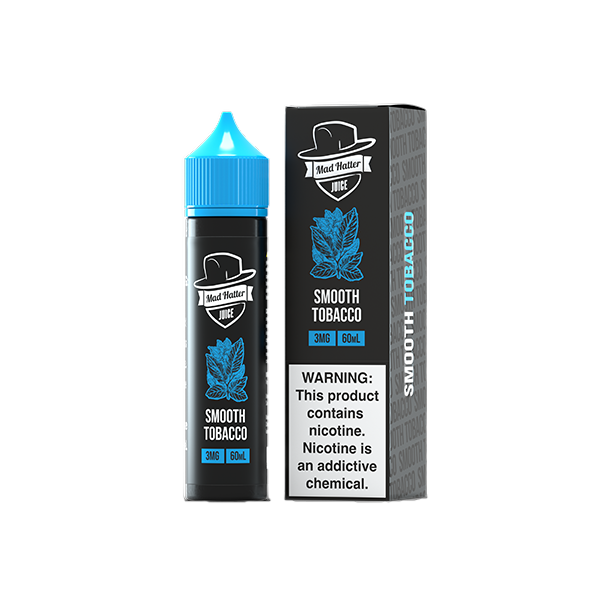 Mad Hatter E-Liquid 60mL (Freebase) | 3mg Smooth Tobacco with packaging