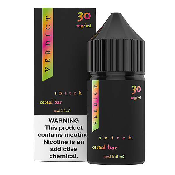 Verdict Salt Series E-Liquid 30mL | 30mg Snitch with packaging