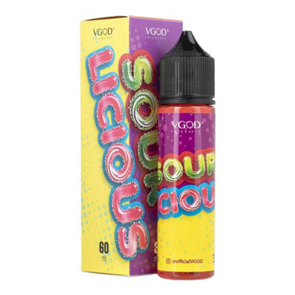 VGOD Series E-Liquid 60mL | 0mg Sourlicious with packaging