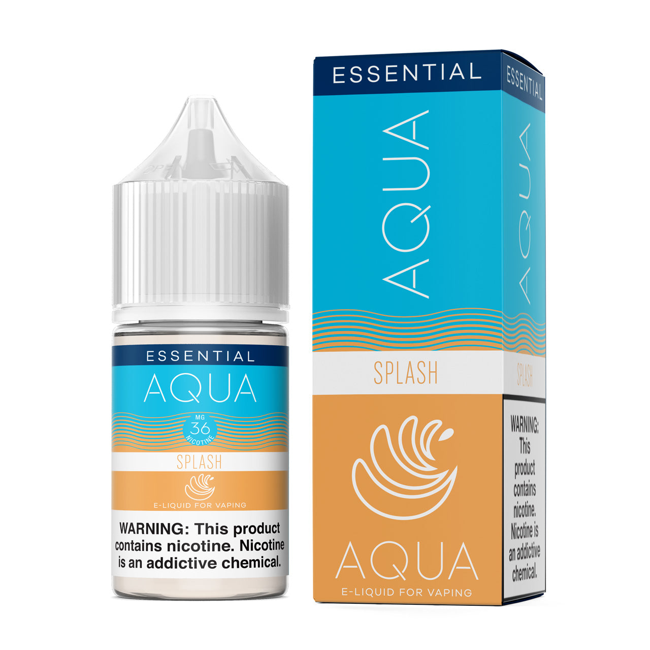 Aqua Salt Series E-Liquid 30mL (Salt Nic) |  Splash with packaging