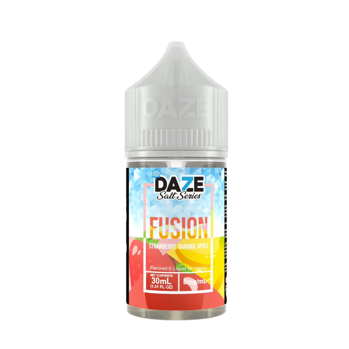 7Daze Fusion Salt Series E-Liquid 30mL (Salt Nic) | 30mg Strawberry Banana Apple Iced