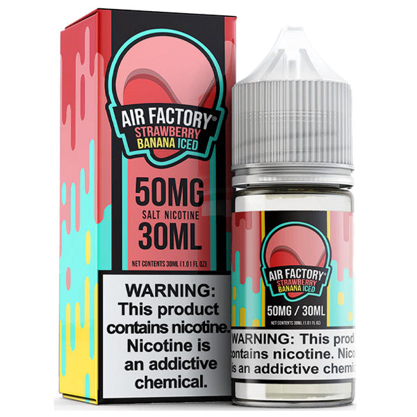 Air Factory TFN Salt Series E-Liquid 30mL (Salt Nic) | 50mg Strawberry Banana Iced with Packaging