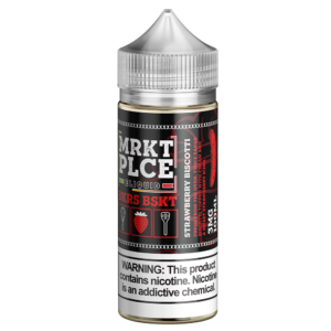 MRKT PLCE Series E-Liquid 100mL (Freebase) | 3mg Strawberry Biscotti