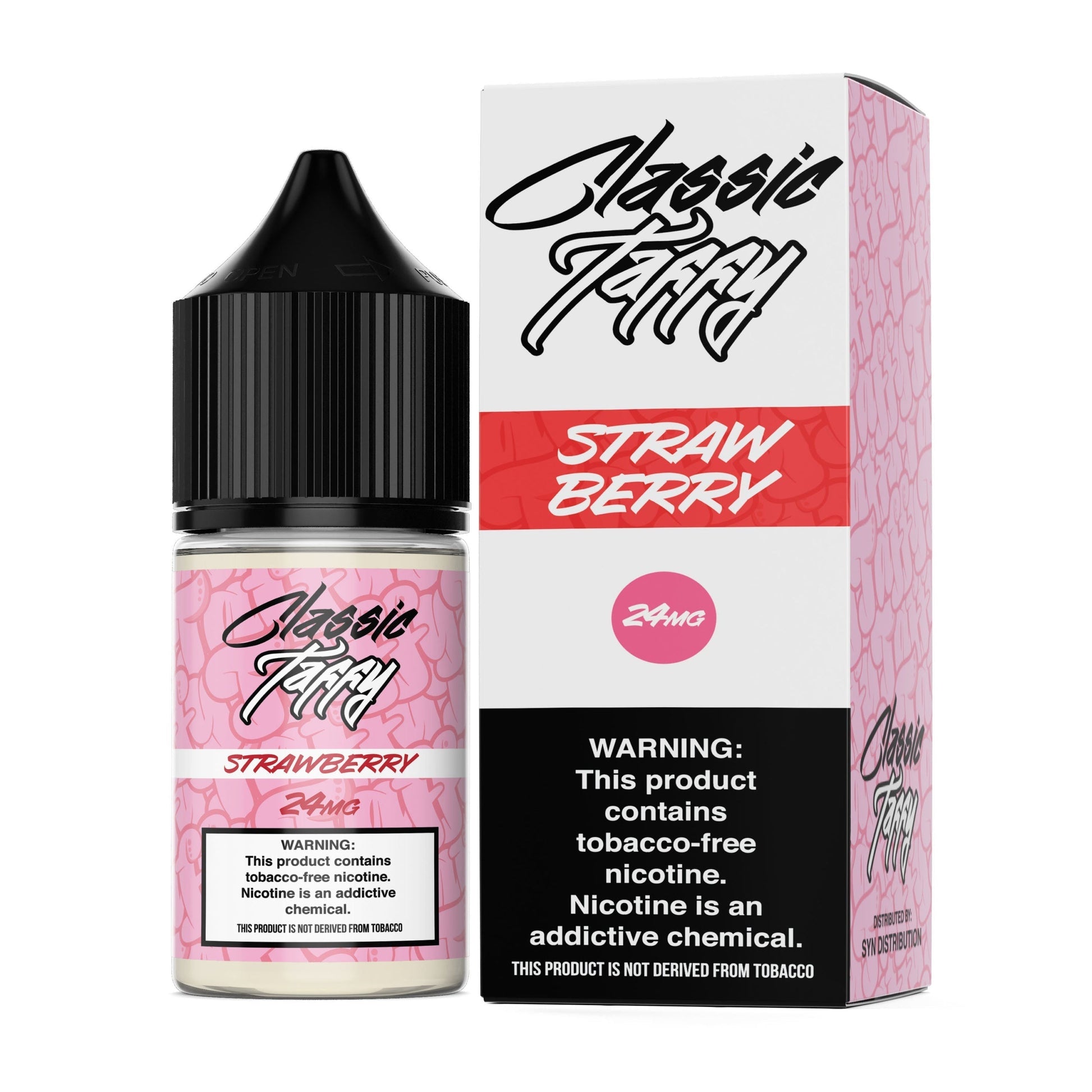 Syn Liquids Salt Series E-Liquid 30mL Strawberry with packaging