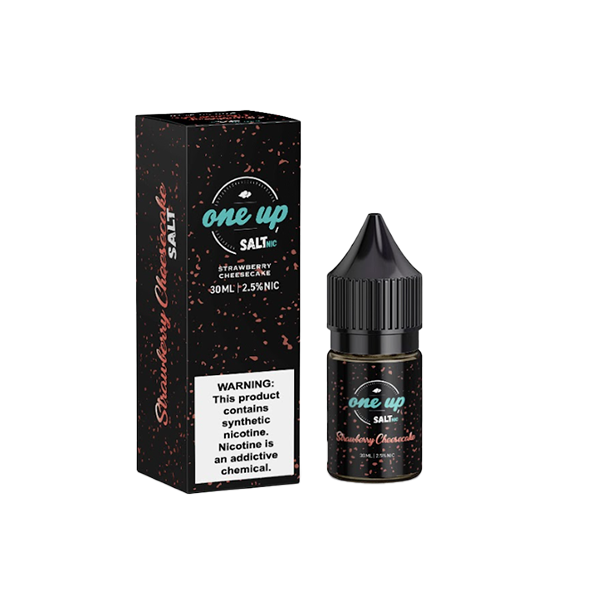 One Up TFN Salt Series E-Liquid 25mg | 30mL (Salt Nic) Strawberry Cheesecake with packaging