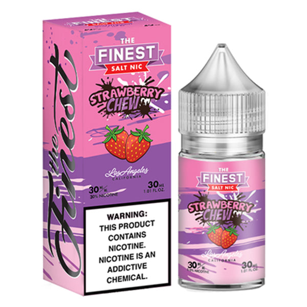 Finest Salt Series E-Liquid 30mL (Salt Nic) | 30mg Strawberry Chew with packaging