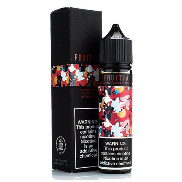 FRUITIA by Fresh Farms E-Liquid 60mL (Freebase) | 0mg Strawberry Coconut with packaging