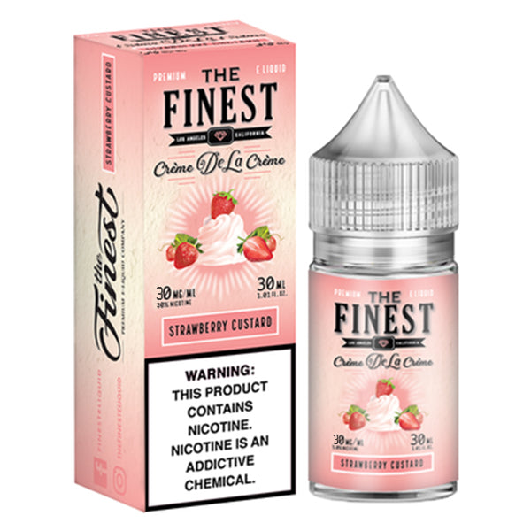 Finest Salt Series E-Liquid 30mL (Salt Nic) | 30mg Strawberry Custard with packaging