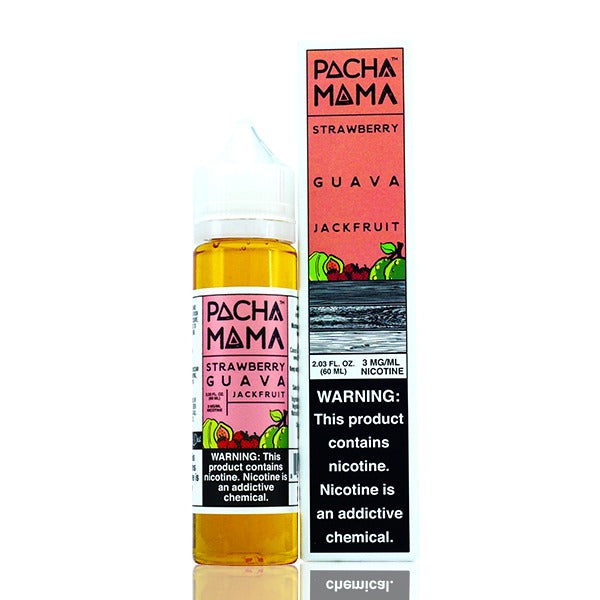 Pachamama TFN Series E-Liquid 0mg | 60mL (Freebase) Strawberry Guava Jackfruit with Packaging