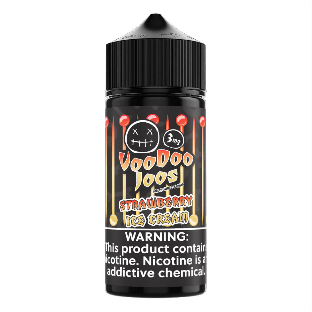 Voodoo Joos Series E-Liquid 100mL (Freebase) | 3mg Strawberry Ice Cream