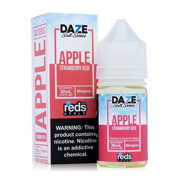 Reds Salt Series E-Liquid 30mL Salt Nic 30mg Strawberry Iced with Packaging