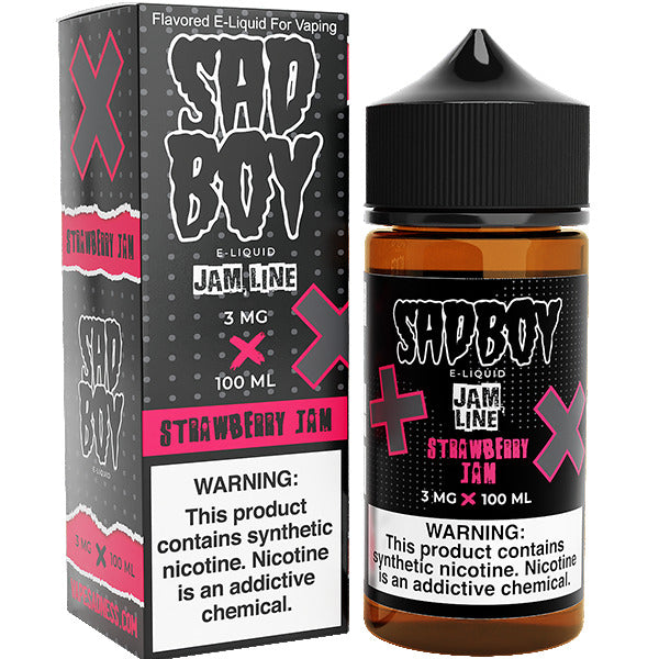 Sadboy Series E-Liquid 100mL | 0mg Strawberry Jam