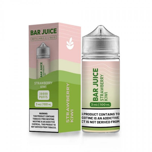 Bar Juice BJ30000 E-Liquid 100mL (Freebase) | 3mg Strawberry Kiwi with packaging