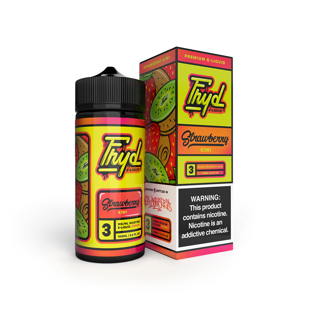 FRYD Series E-Liquid 100mL | 0mg Strawberry Kiwi with packaging