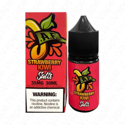 Juicy AF TFN Salt Series E-Liquid 30mL (Salt Nic) | 35mg Strawberry Kiwi with packaging