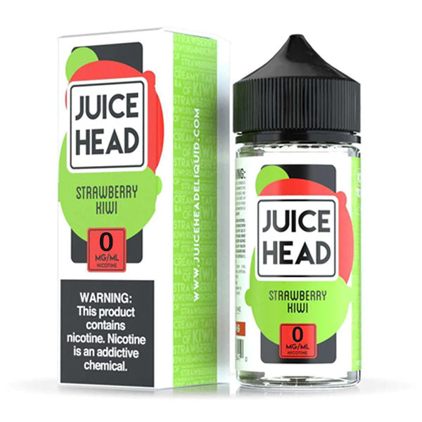 Juice Head Series E-Liquid 0mg | 100mL (Freebase) Strawberry Kiwi with Packaging