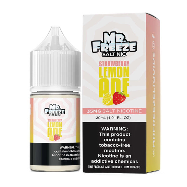 Mr. Freeze TFN Salt Series E-Liquid 30mL (Salt Nic) | Strawberry Lemonade with packaging