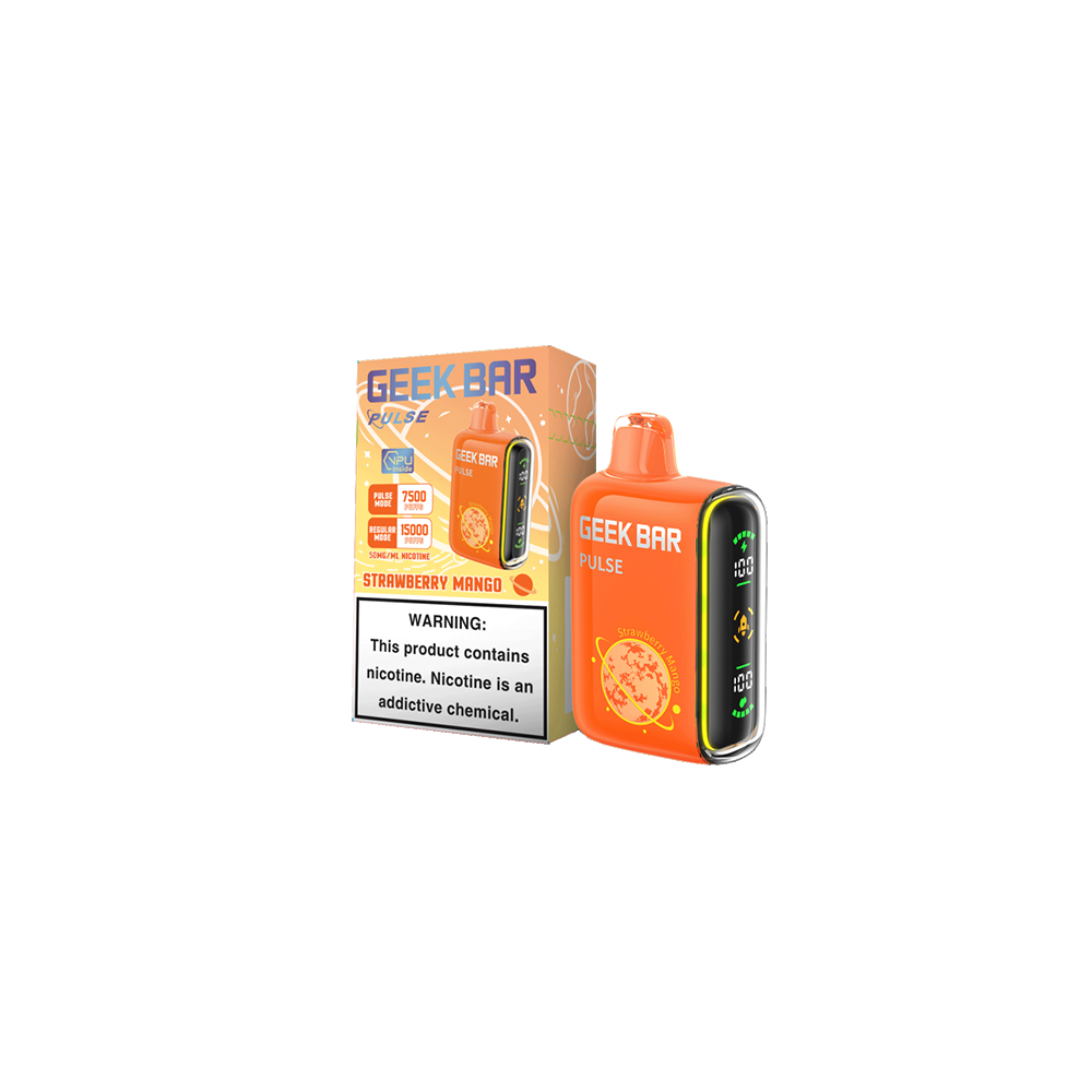 Geek Bar Pulse Disposable 15000 Puffs 16mL 50mg Strawberry Mango