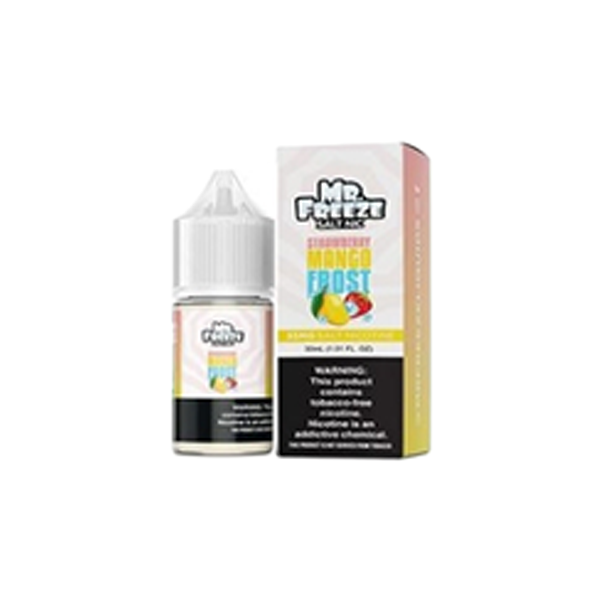 Mr. Freeze TFN Salt Series E-Liquid 30mL (Salt Nic) | 35mg Strawberry Mango Frost with packaging